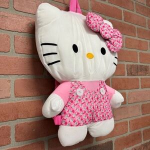 Hello Kitty Pink and White Plush Bag